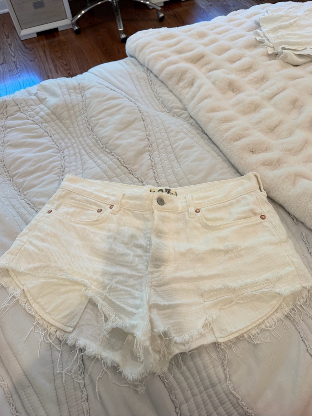 We the Free Loving Good Vibrations Denim Shorts